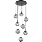 Hammerton Studio - Nebula Nova Round Multi-Port, 8-Light - CHB0064-08-MB-S-C01-E2 | Montreal Lighting & Hardware