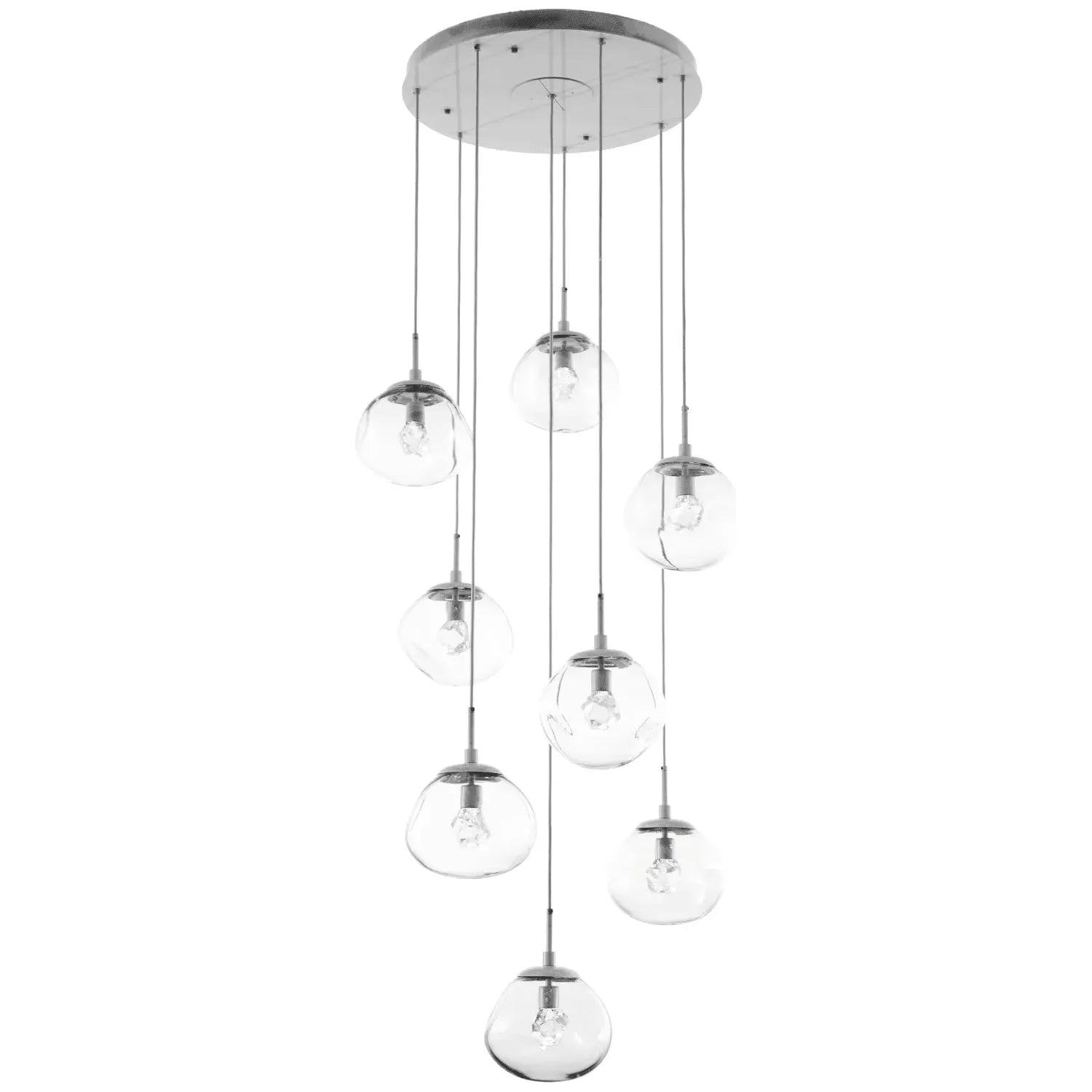 Hammerton Studio - Nebula Nova Round Multi-Port, 8-Light - CHB0068-08-BS-ZC-C01-L1 | Montreal Lighting & Hardware