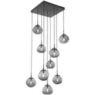 Hammerton Studio - Nebula Nova Square Multi-Port, 9-Light - CHB0064-09-MB-S-C01-E2 | Montreal Lighting & Hardware