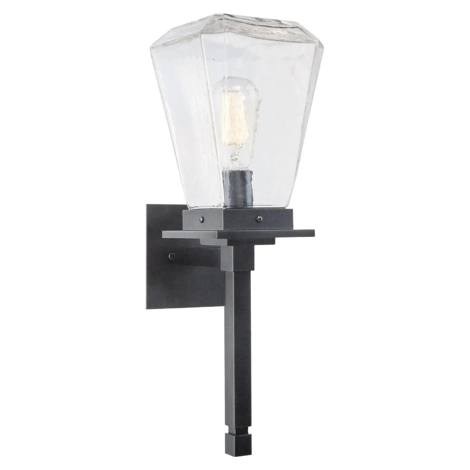 Hammerton Studio - Outdoor Beacon Torch Sconce - ODB0043-0B-AG-C-E2 | Montreal Lighting & Hardware