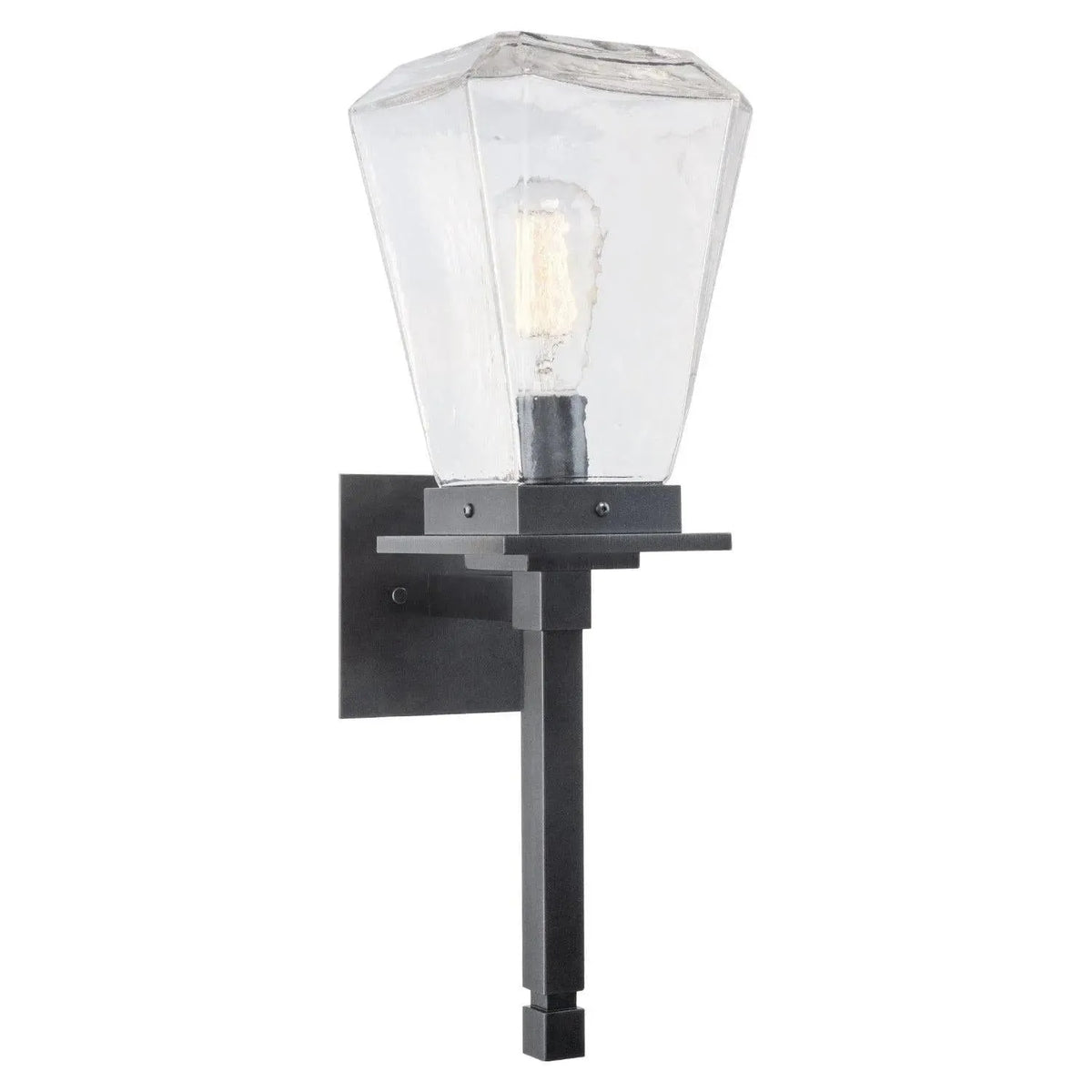 Hammerton Studio - Outdoor Beacon Torch Sconce - ODB0043-0B-AG-C-L2 | Montreal Lighting & Hardware