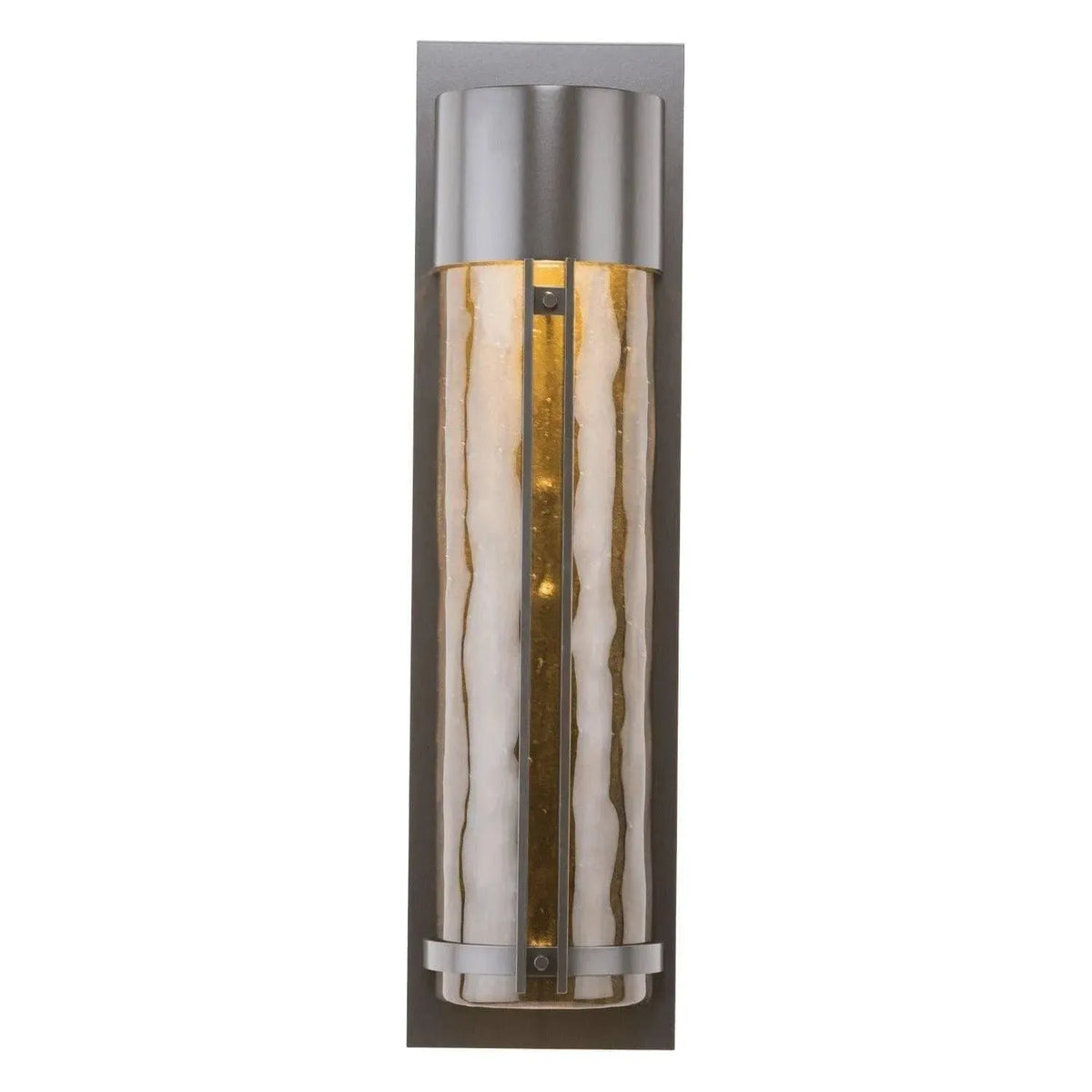 Hammerton Studio - Outdoor Medium Round Cover Sconce with Metalwork - ODB0054-26-SB-BG-L2 | Montreal Lighting & Hardware