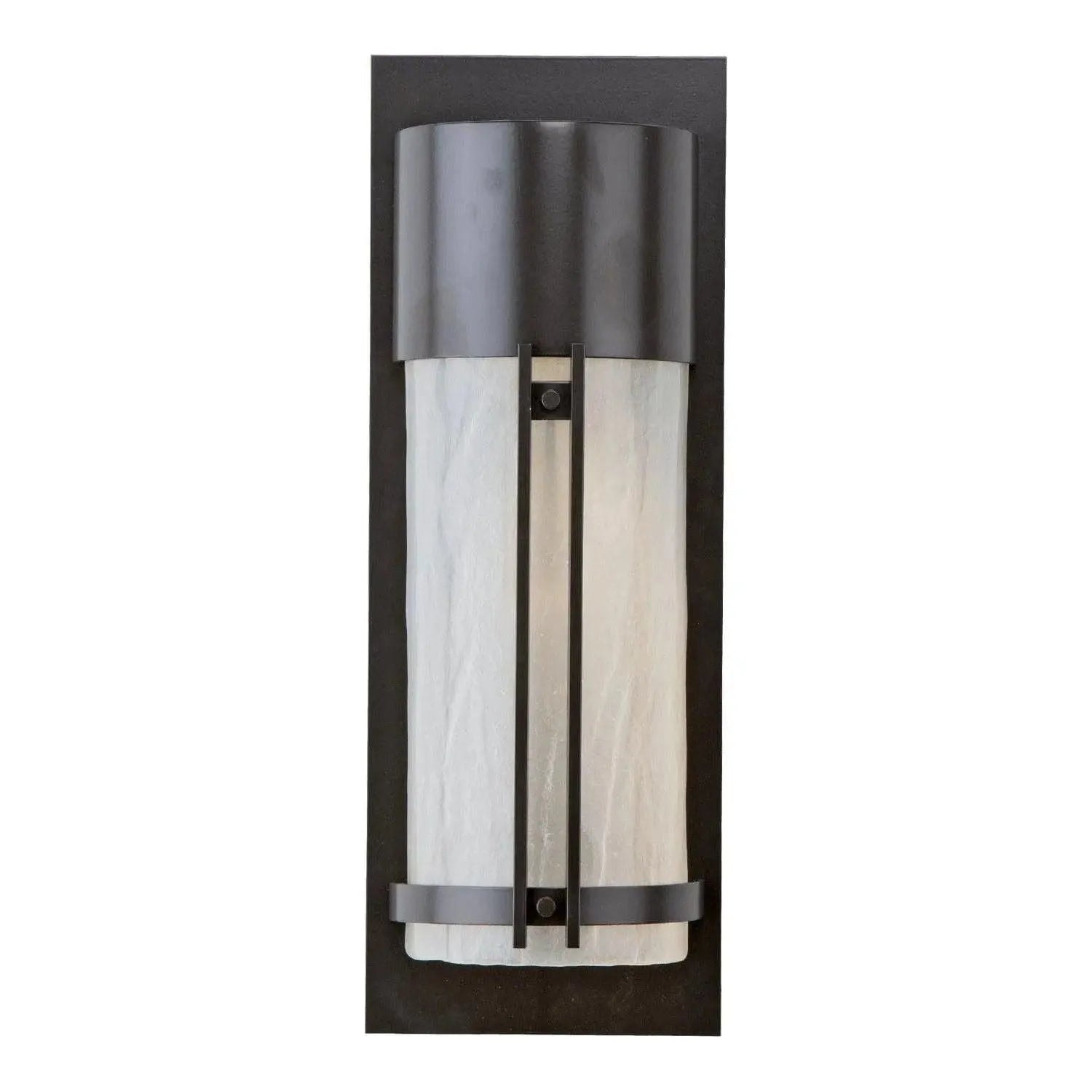 Hammerton Studio - Outdoor Short Round Cover Sconce with Metalwork - ODB0054-19-SB-FG-G1 | Montreal Lighting & Hardware