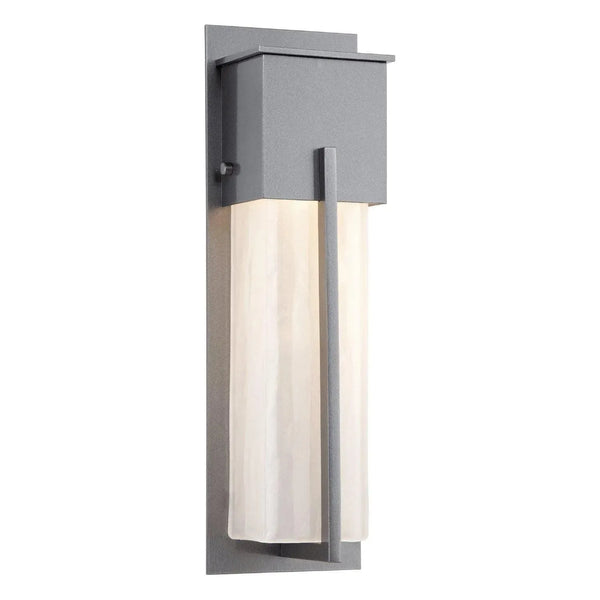 Outdoor Short Square Cover Sconce with Metalwork