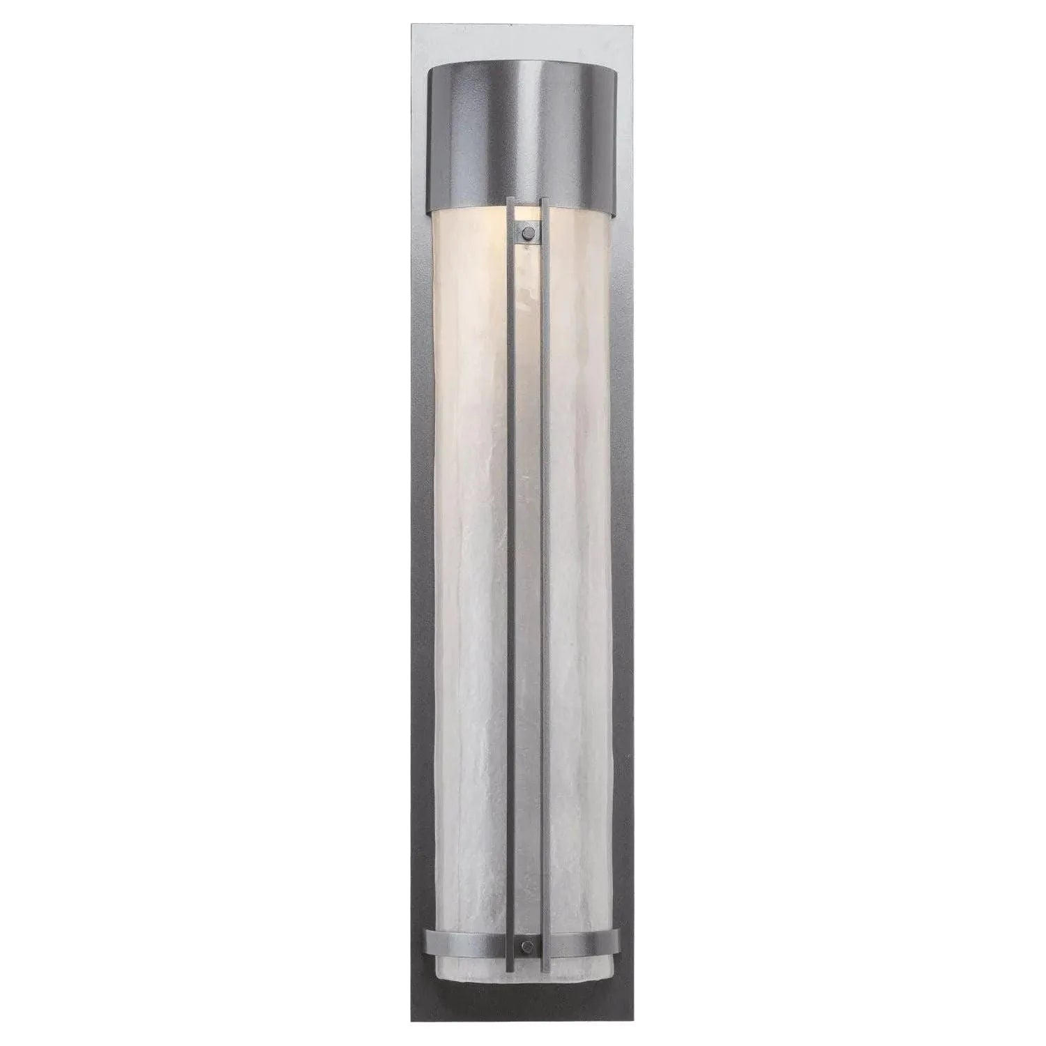 Hammerton Studio - Outdoor Tall Round Cover Sconce with Metalwork - ODB0054-31-AG-FG-G1 | Montreal Lighting & Hardware