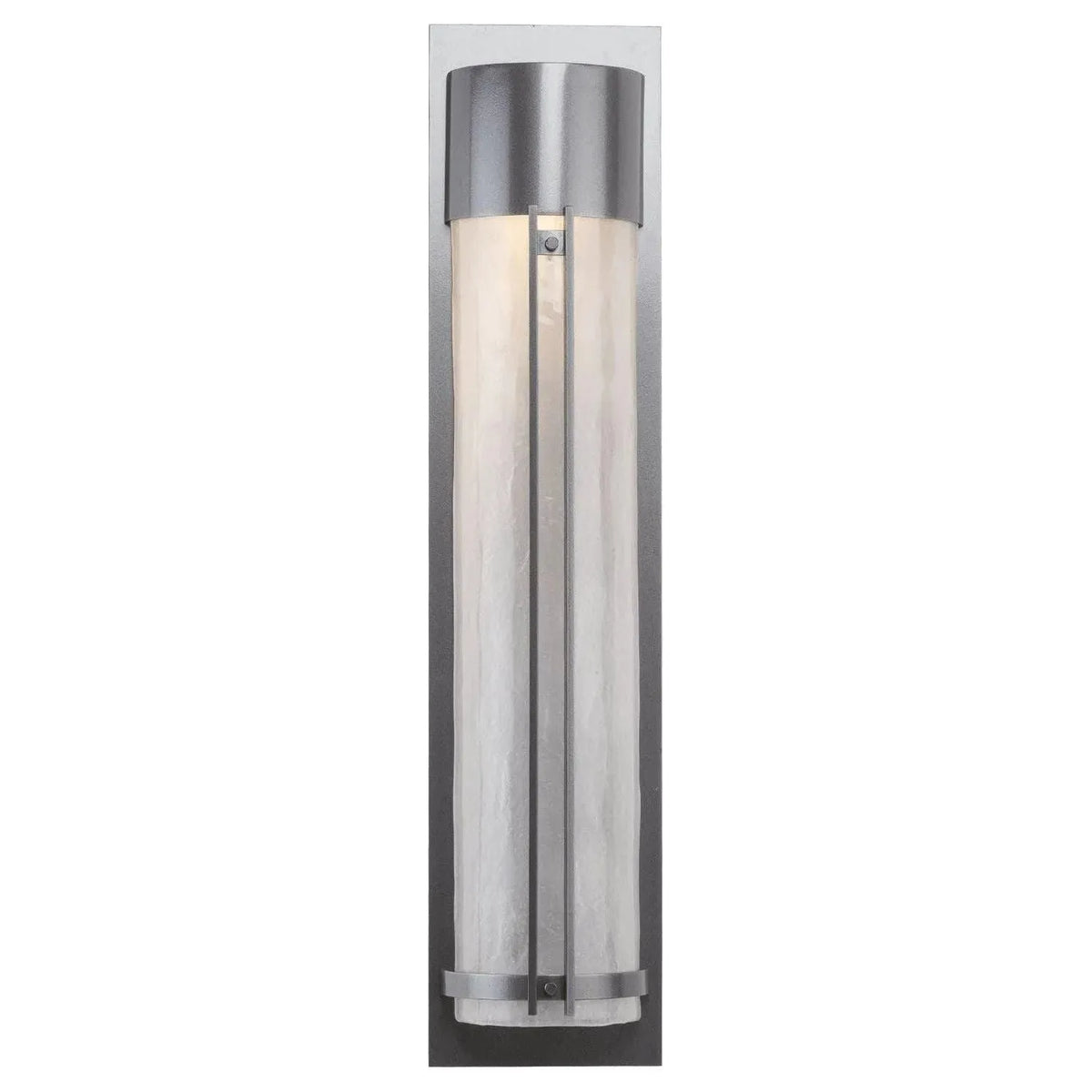 Hammerton Studio - Outdoor Tall Round Cover Sconce with Metalwork - ODB0054-31-AG-FG-L2 | Montreal Lighting & Hardware