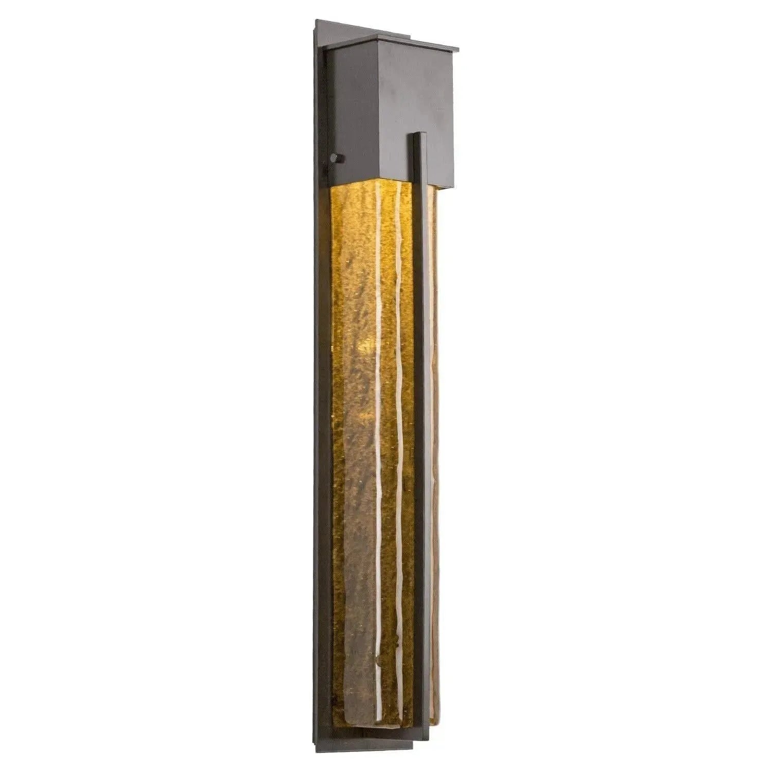 Hammerton Studio - Outdoor XL Square Cover Sconce with Metalwork - ODB0055-29-SB-BG-L2 | Montreal Lighting & Hardware