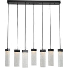 Hammerton Studio - Parallel Glass Linear Multi-Port, 7-Light - PLB0042-07-MB-CR-C01-L1 | Montreal Lighting & Hardware