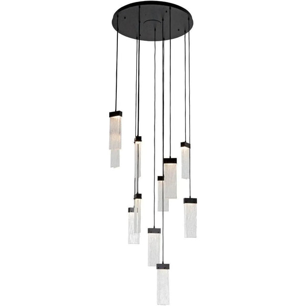 Verre parallèle multiport rond, 11 lumières