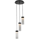 Hammerton Studio - Parallel Glass Round Multi-Port, 3-Light - CHB0042-03-MB-CR-C01-L1 | Montreal Lighting & Hardware