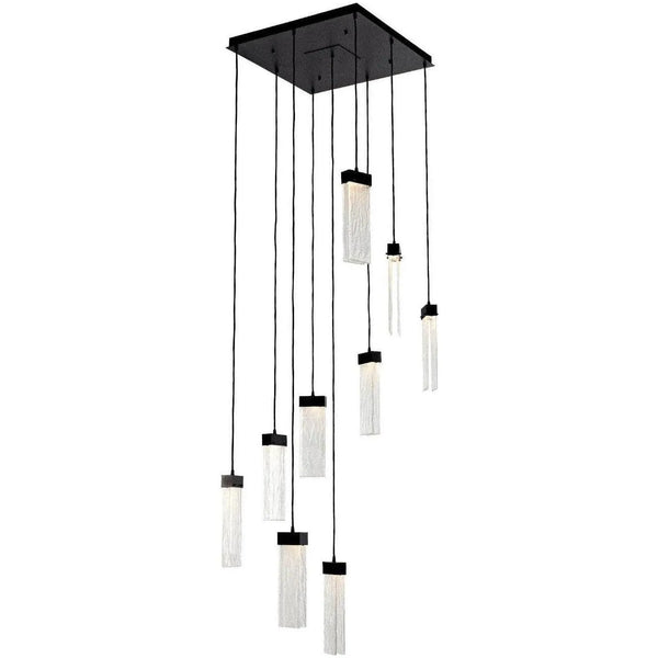 Parallel Glass Square Multi-Port, 9-Light
