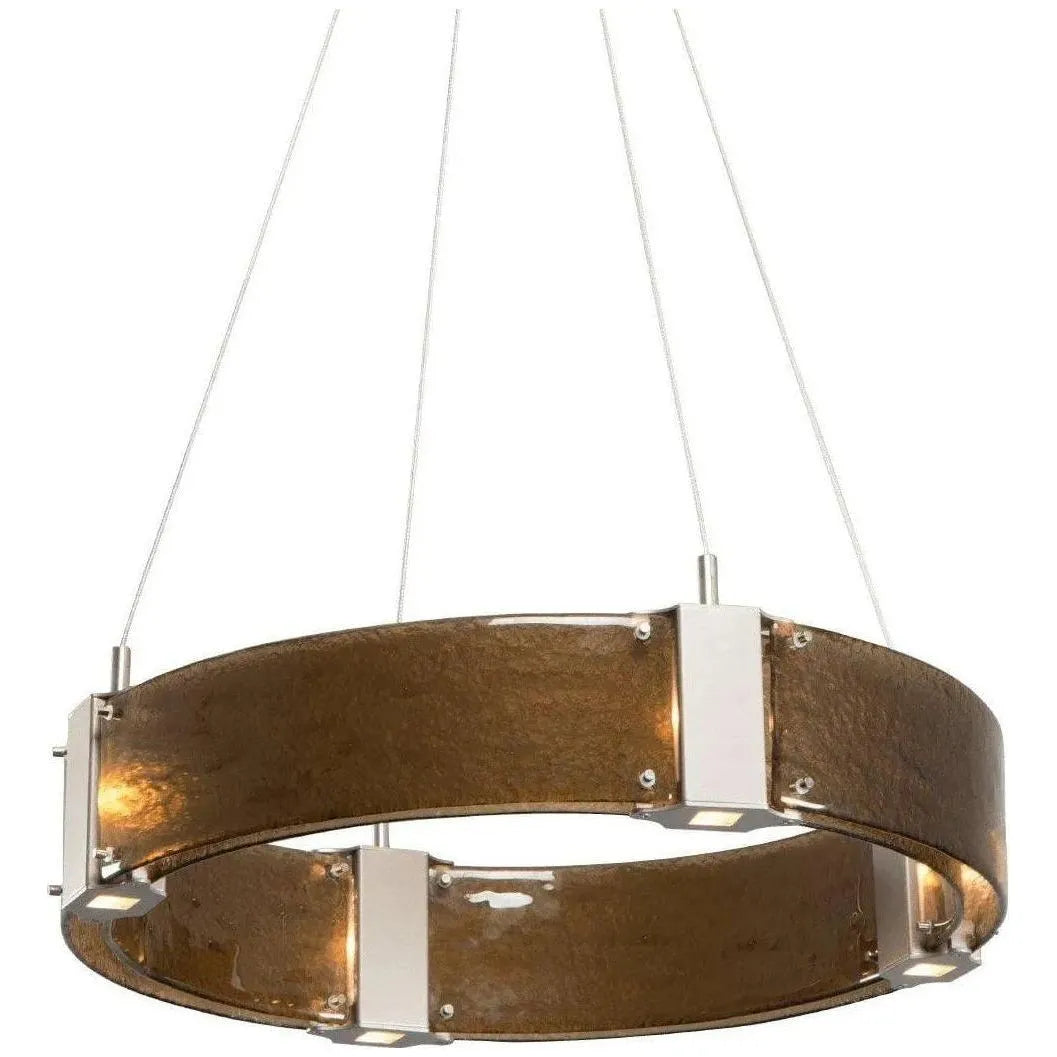 Hammerton Studio - Parallel Ring Chandelier, 24-Inch - CHB0042-24-BS-BG-CA1-L1 | Montreal Lighting & Hardware