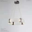 Hammerton Studio - Parallel Ring Chandelier, 24-Inch - CHB0042-24-GM-CR-CA1-L1 | Montreal Lighting & Hardware