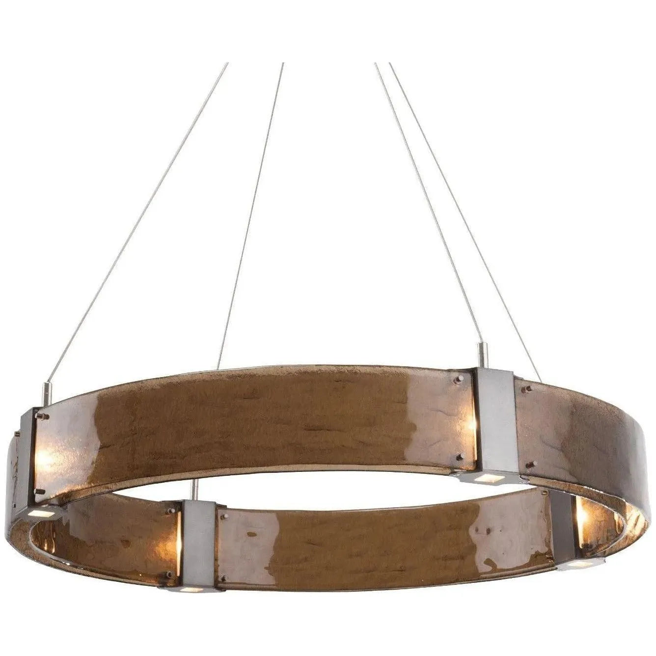 Hammerton Studio - Parallel Ring Chandelier, 33-Inch - CHB0042-33-GM-BG-CA1-L1 | Montreal Lighting & Hardware