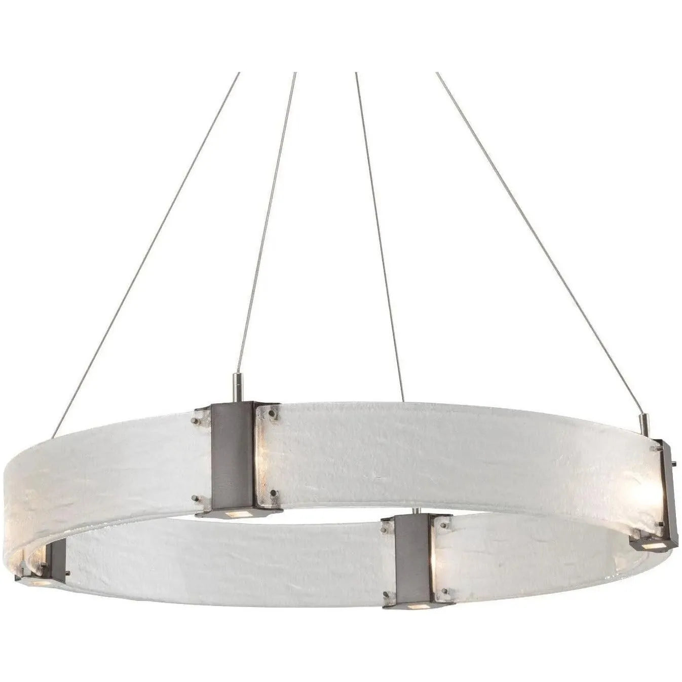 Hammerton Studio - Parallel Ring Chandelier, 33-Inch - CHB0042-33-GM-CG-CA1-L1 | Montreal Lighting & Hardware