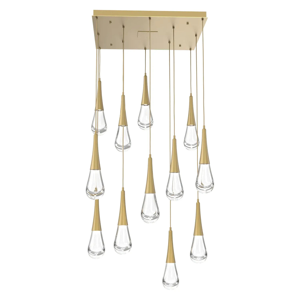 Hammerton Studio - Raindrop Square Multi-Port - CHB0078-12-GB-C-C01-L1 | Montreal Lighting & Hardware