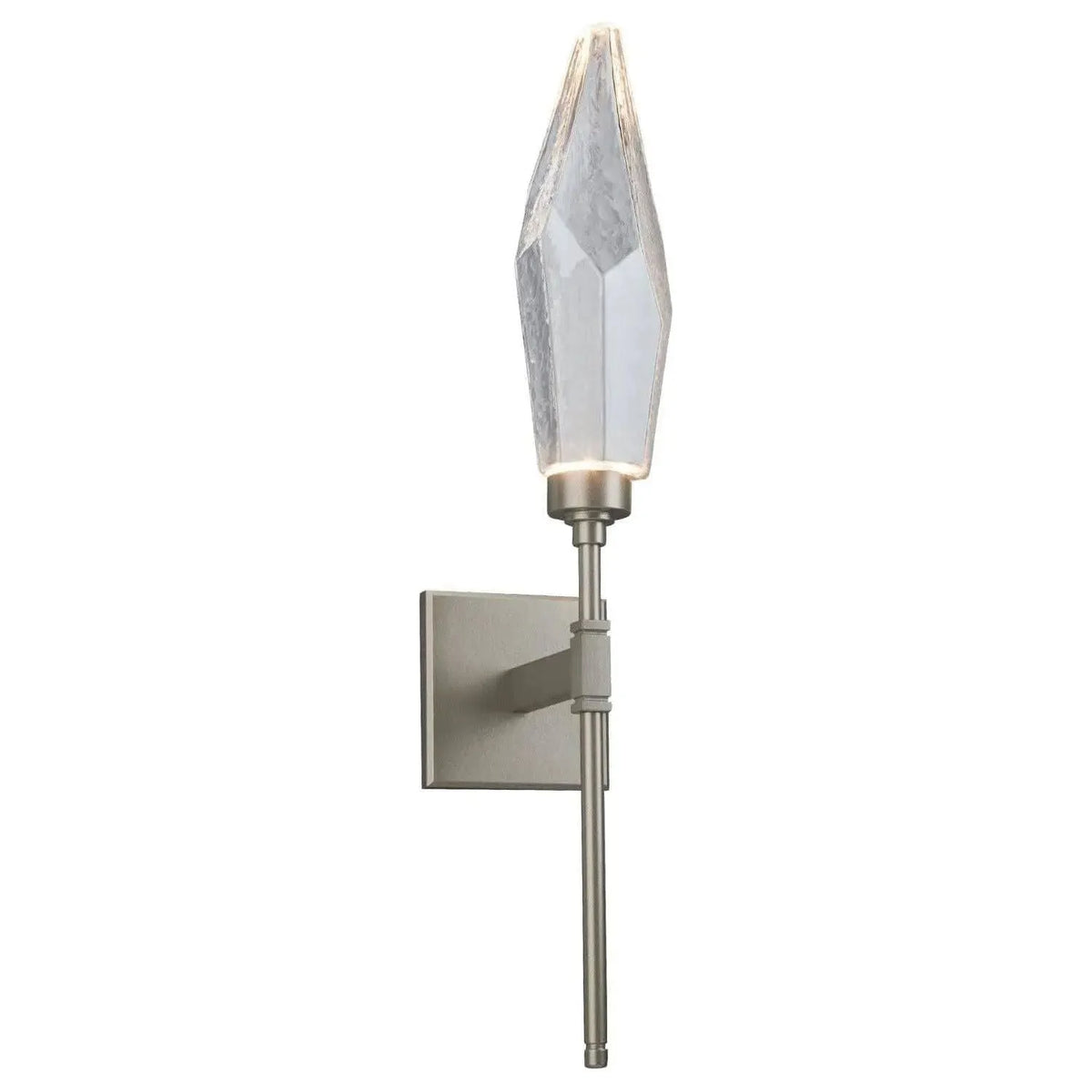 Hammerton Studio - Rock Crystal Indoor Belvedere Sconce - IDB0050-07-BS-CC-L1 | Montreal Lighting & Hardware