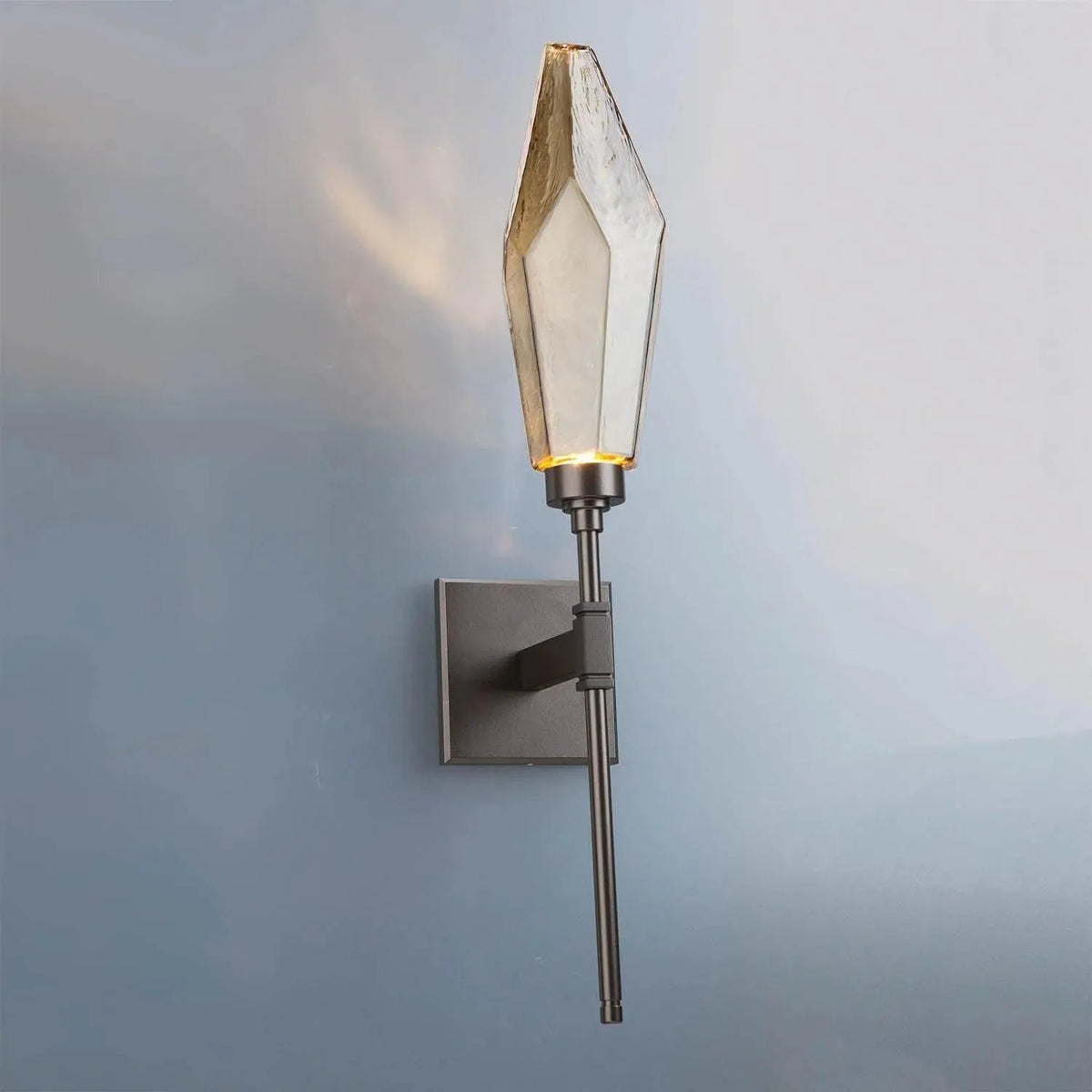 Hammerton Studio - Rock Crystal Indoor Belvedere Sconce - IDB0050-07-FB-CB-L1 | Montreal Lighting & Hardware