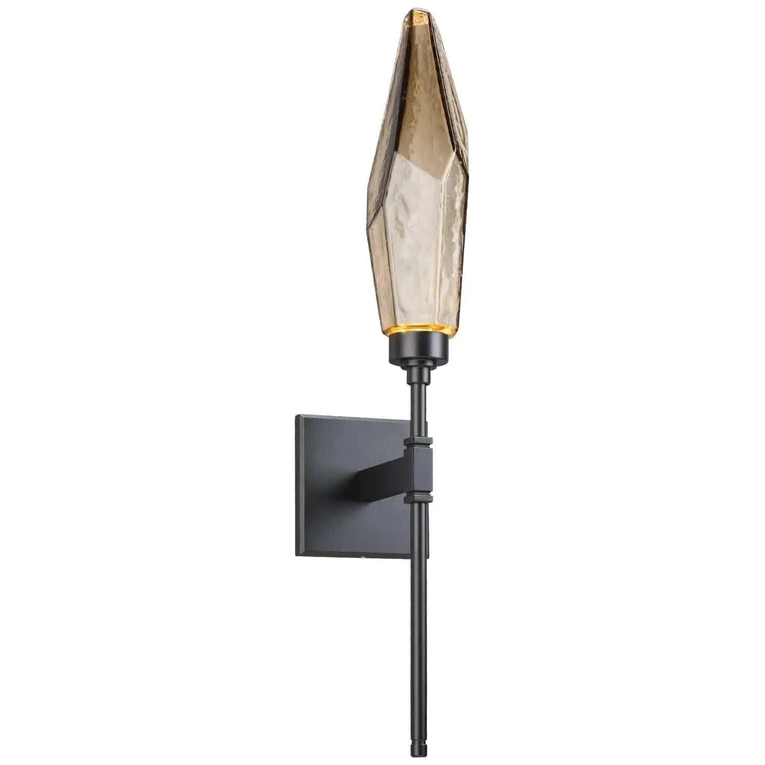 Hammerton Studio - Rock Crystal Indoor Belvedere Sconce - IDB0050-07-MB-CB-L1 | Montreal Lighting & Hardware