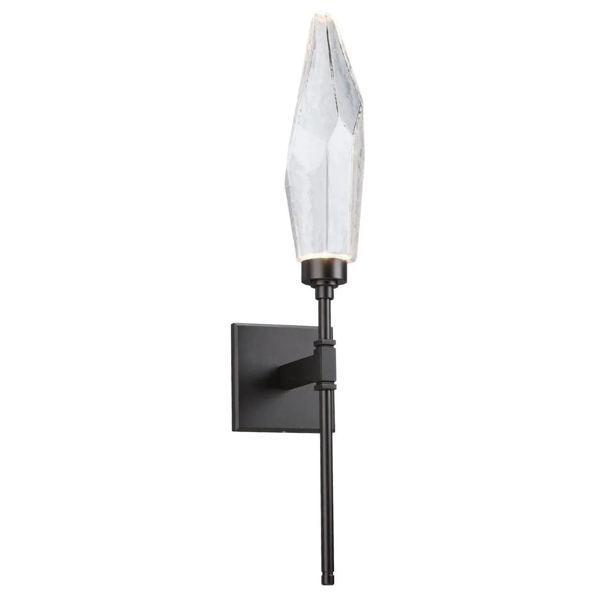 Hammerton Studio - Rock Crystal Indoor Belvedere Sconce - IDB0050-07-MB-CC-L1 | Montreal Lighting & Hardware