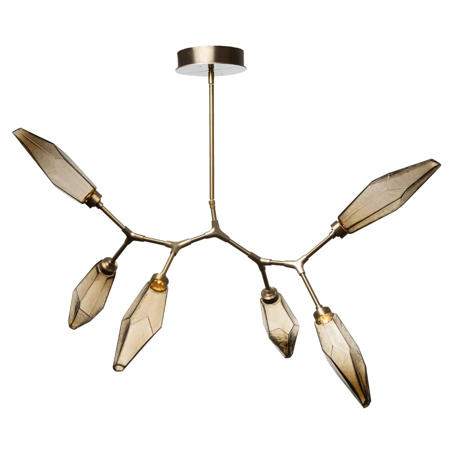 Hammerton Studio - Rock Crystal Modern Branch, 6 PC - PLB0050-BA-HB-CB-001-L1 | Montreal Lighting & Hardware