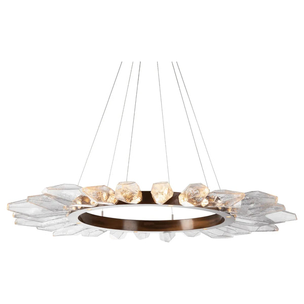 Rock Crystal Radial Ring, 56-Inch