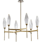 Hammerton Studio - Rock Crystal Round Belvedere Chandelier, 37-Inch - CHB0050-37-HB-CC-001-L1 | Montreal Lighting & Hardware