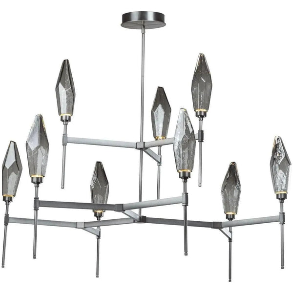 Belvédère rond en cristal de roche Suspendu, 54 pouces