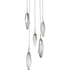 Hammerton Studio - Rock Crystal Round Multi-Port, 5-Light - CHB0050-05-BS-CS-C01-L1 | Montreal Lighting & Hardware