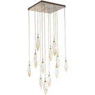 Hammerton Studio - Rock Crystal Square Multi-Port, 12-Light - CHB0050-12-HB-CA-C01-L1 | Montreal Lighting & Hardware