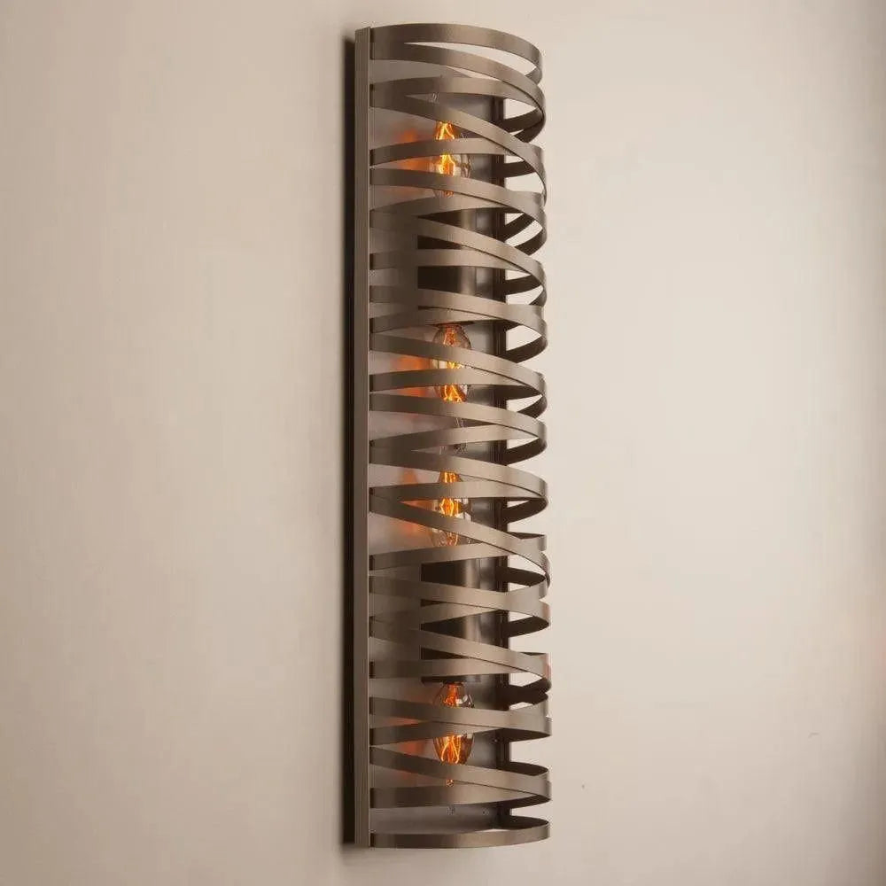 Hammerton Studio - Tempest Cover Sconce, -inch - CSB0013-24-BS-F-E2 | Montreal Lighting & Hardware