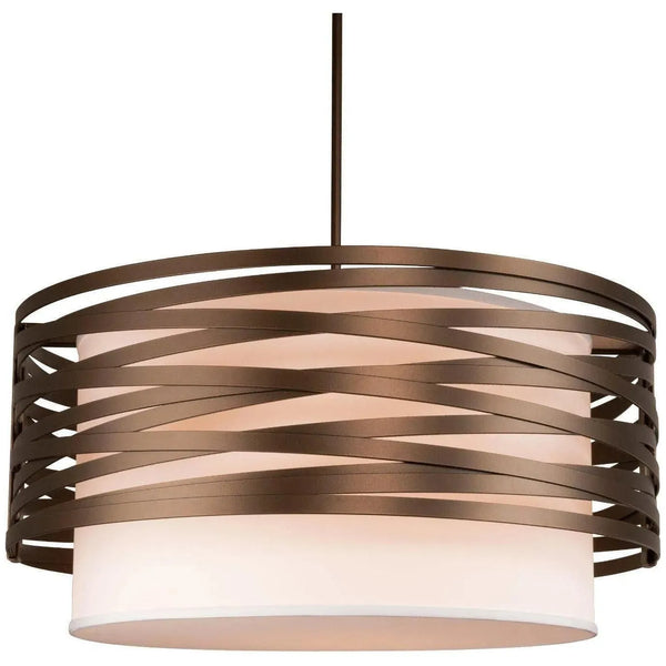 Tambour Tempest avec abat-jour en lin, 30 pouces