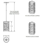 Hammerton Studio - Tempest Pendant Rod Suspended, 11-Inch - LAB0013-11-FB-0-001-E2 | Montreal Lighting & Hardware