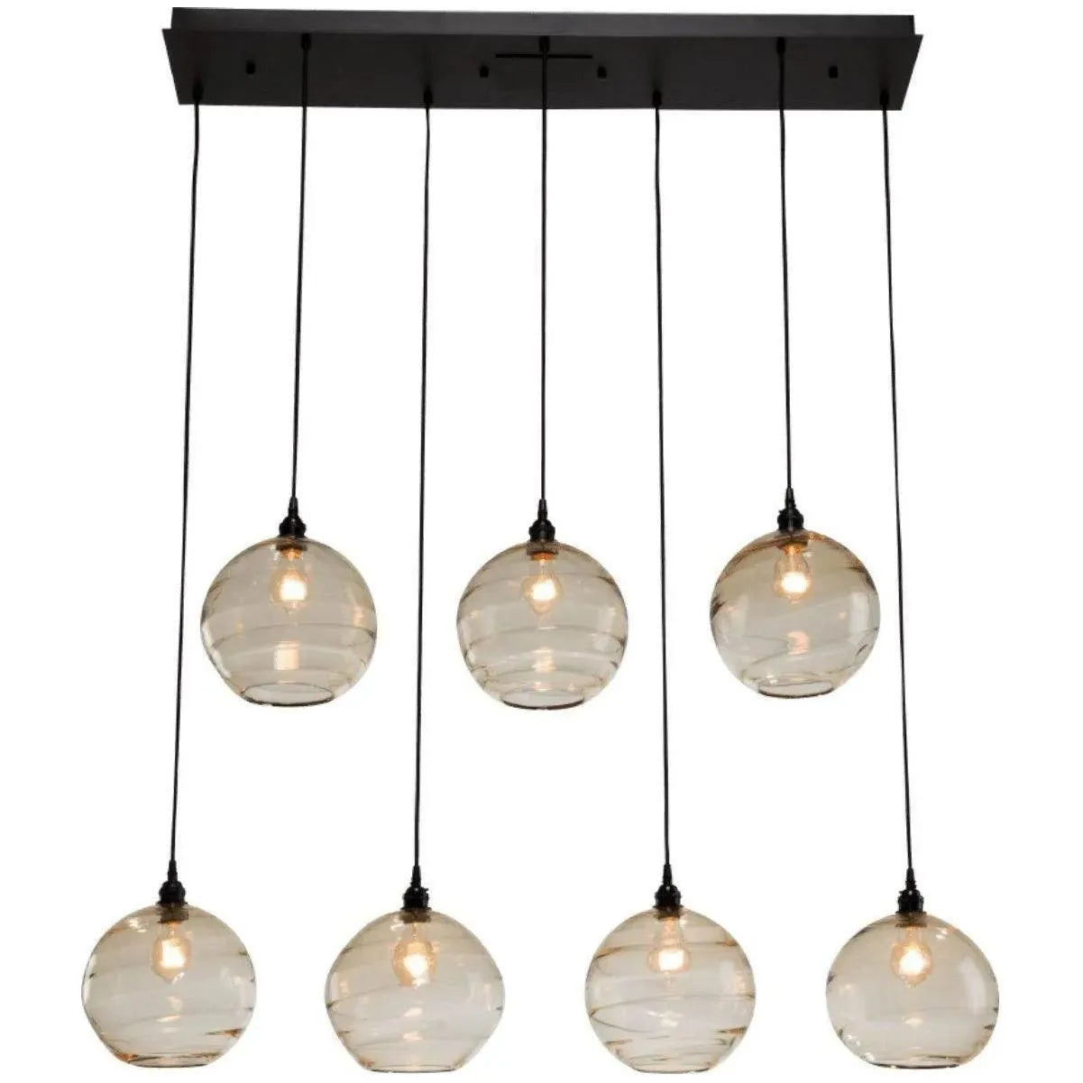 Hammerton Studio - Terra Linear Multi-Port, 7-Light - PLB0047-07-MB-OA-C01-E2 | Montreal Lighting & Hardware