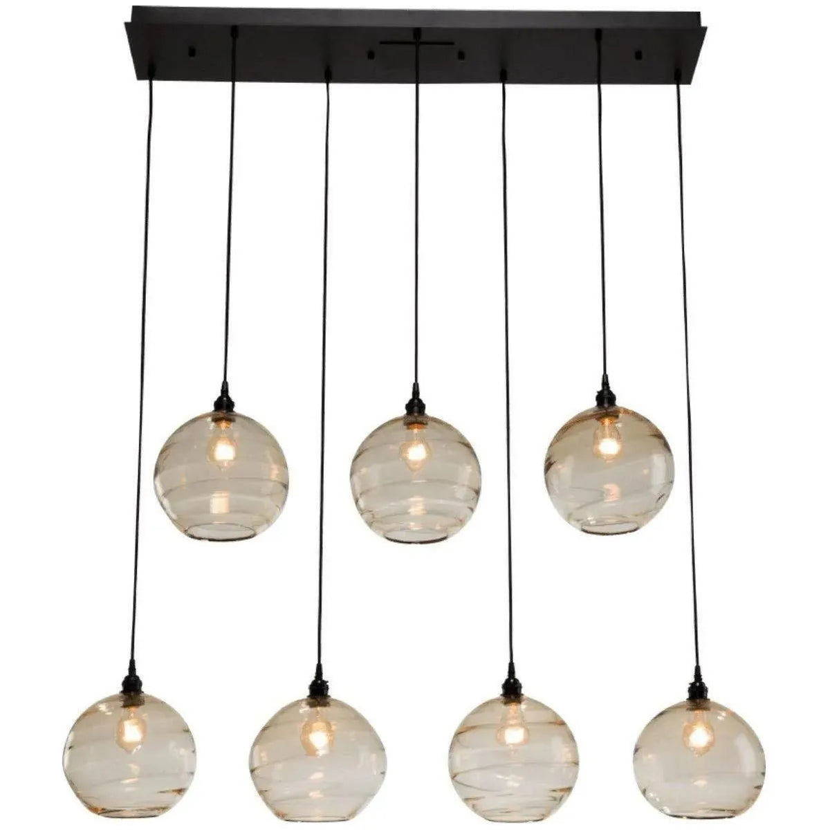 Hammerton Studio - Terra Linear Multi-Port, 7-Light - PLB0047-07-MB-OA-C01-E2 | Montreal Lighting & Hardware