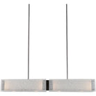 Hammerton Studio - Textured Glass LED Linear Suspension, 44-Inch - PLB0044-44-GM-FR-001-L1 | Montreal Lighting & Hardware