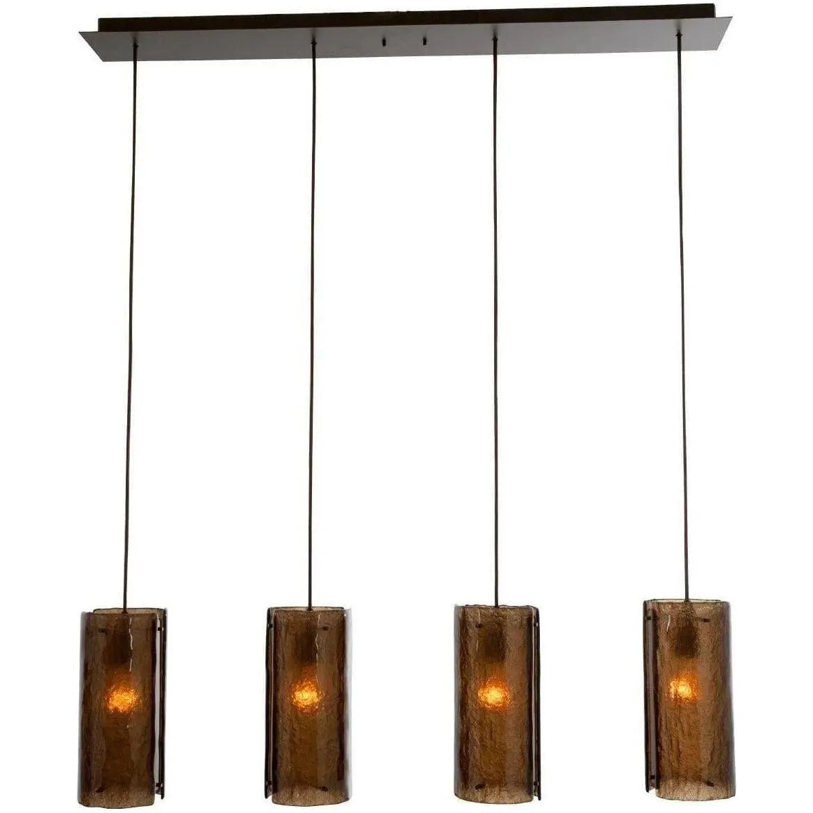 Hammerton Studio - Textured Glass Linear Multi-Port, 4-Light - PLB0044-04-FB-BG-C01-E2 | Montreal Lighting & Hardware