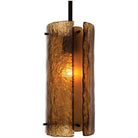 Hammerton Studio - Textured Glass Pendant, 12-Inch - LAB0044-12-FB-BG-001-E2 | Montreal Lighting & Hardware