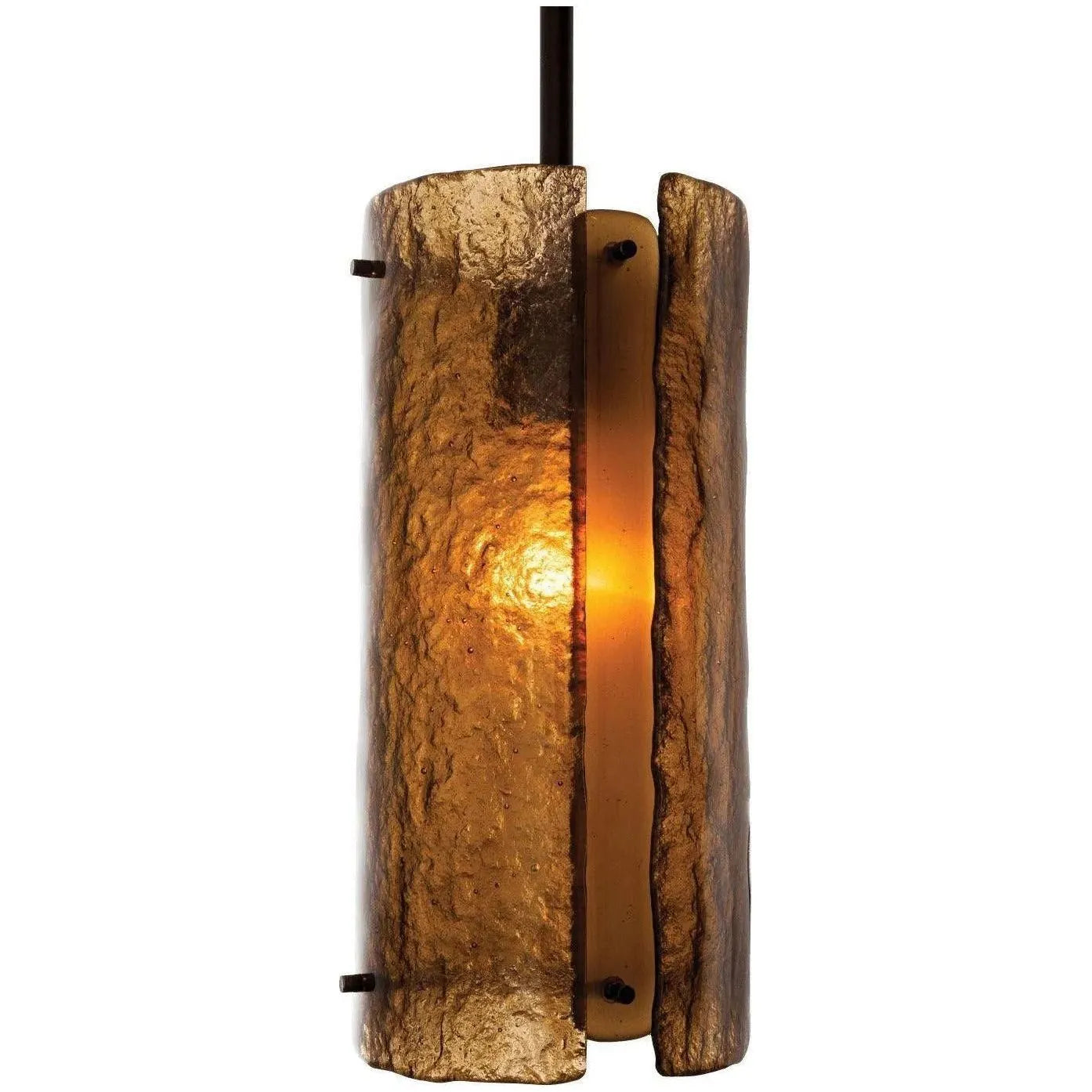 Hammerton Studio - Textured Glass Pendant, 12-Inch - LAB0044-12-FB-BG-001-E2 | Montreal Lighting & Hardware