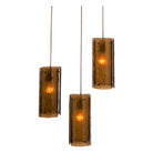 Hammerton Studio - Textured Glass Round Multi-Port, 3-Light - CHB0044-03-FB-BG-C01-E2 | Montreal Lighting & Hardware