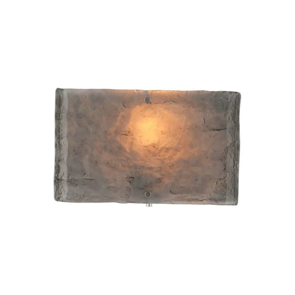 Applique carrée en verre texturé