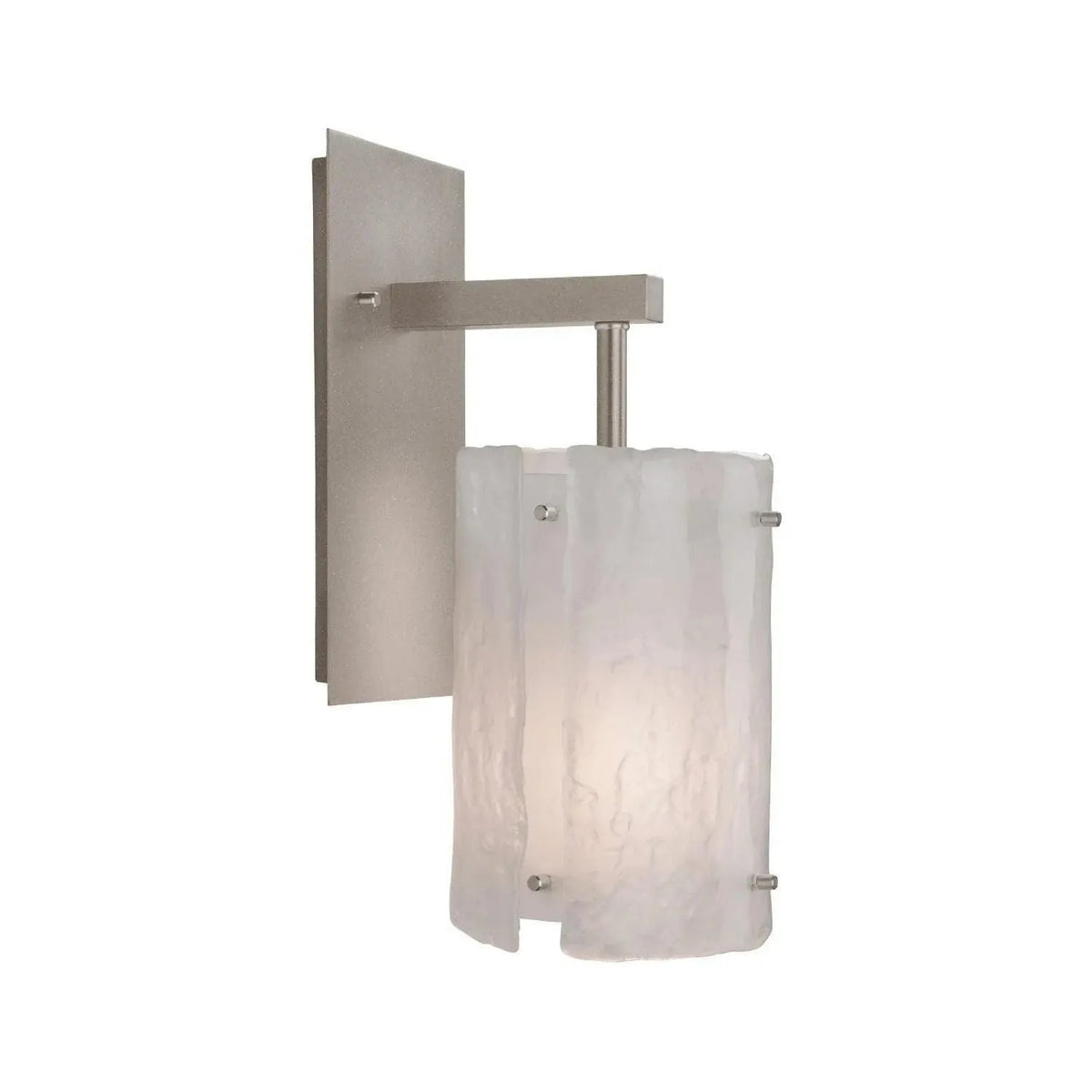 Hammerton Studio - Textured Glass Wall Sconce, 0E-inch - IDB0044-14-BS-FG-E2 | Montreal Lighting & Hardware