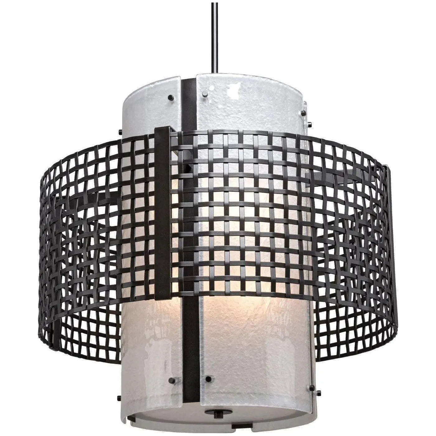 Hammerton Studio - Tweed Double Drum, 24-Inch - CHB0037-2A-MB-FG-001-E2 | Montreal Lighting & Hardware