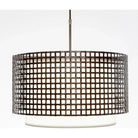 Hammerton Studio - Tweed Drum with Linen Shade, 24-Inch - CHB0037-24-FB-SH-001-E2 | Montreal Lighting & Hardware