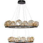 Hammerton Studio - Two Tier Gem Ring Chandelier, 49-Inch - CHB0039-2B-MB-A-CA1-L1 | Montreal Lighting & Hardware