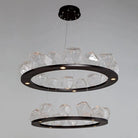 Hammerton Studio - Two Tier Gem Ring Chandelier, 49-Inch - CHB0039-2B-MB-C-CA1-L1 | Montreal Lighting & Hardware