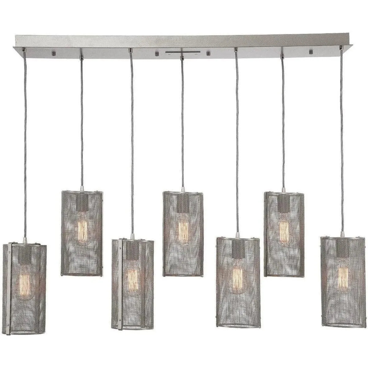 Hammerton Studio - Uptown Mesh Linear Multi-Port, 7-Light - PLB0019-07-BS-0-C01-E2 | Montreal Lighting & Hardware