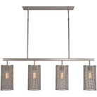 Hammerton Studio - Uptown Mesh Linear Suspension, 4-Light - PLB0019-43-BS-0-001-E2 | Montreal Lighting & Hardware