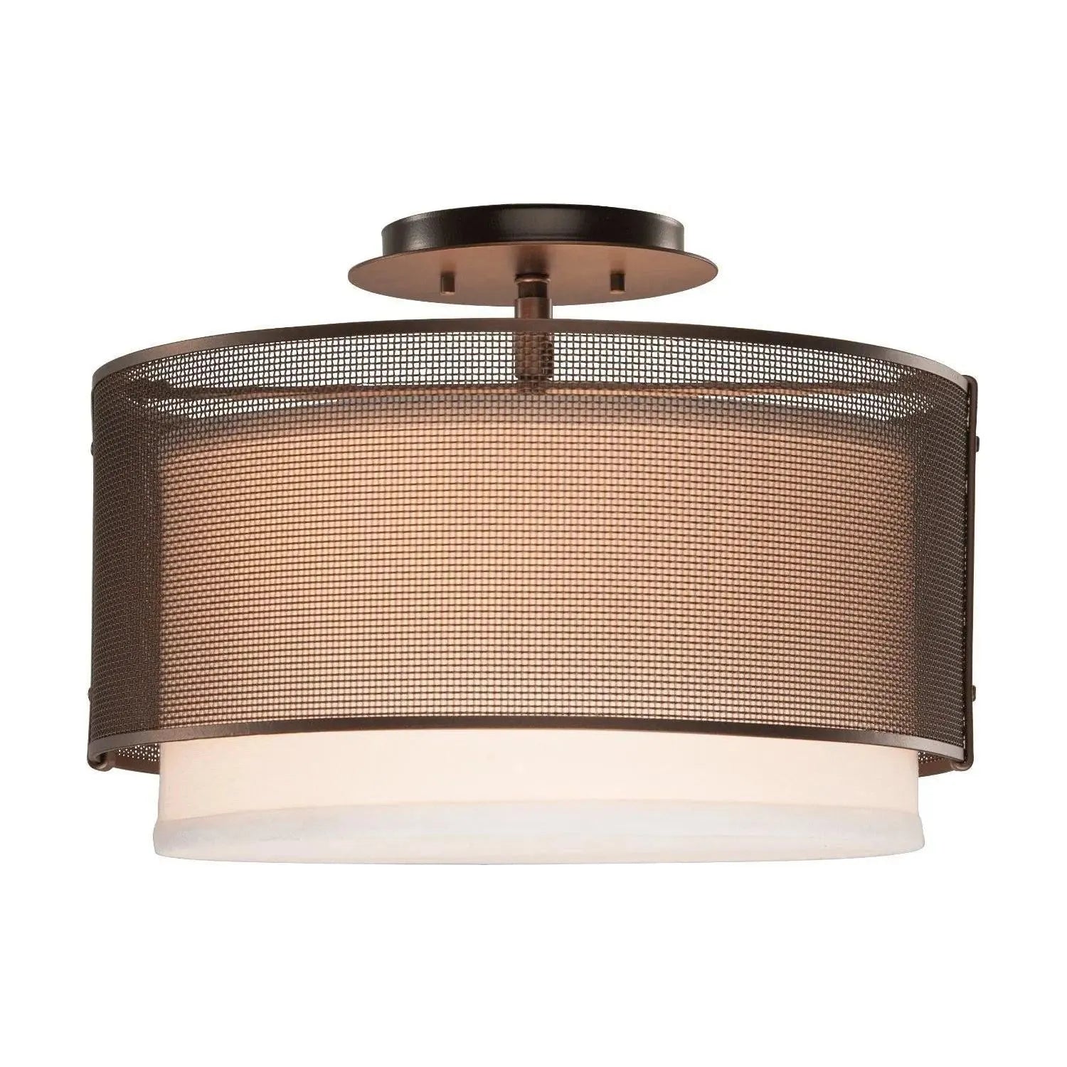 Hammerton Studio - Uptown Mesh Semi Flush - CLB0019-14-FB-SH-E2 | Montreal Lighting & Hardware
