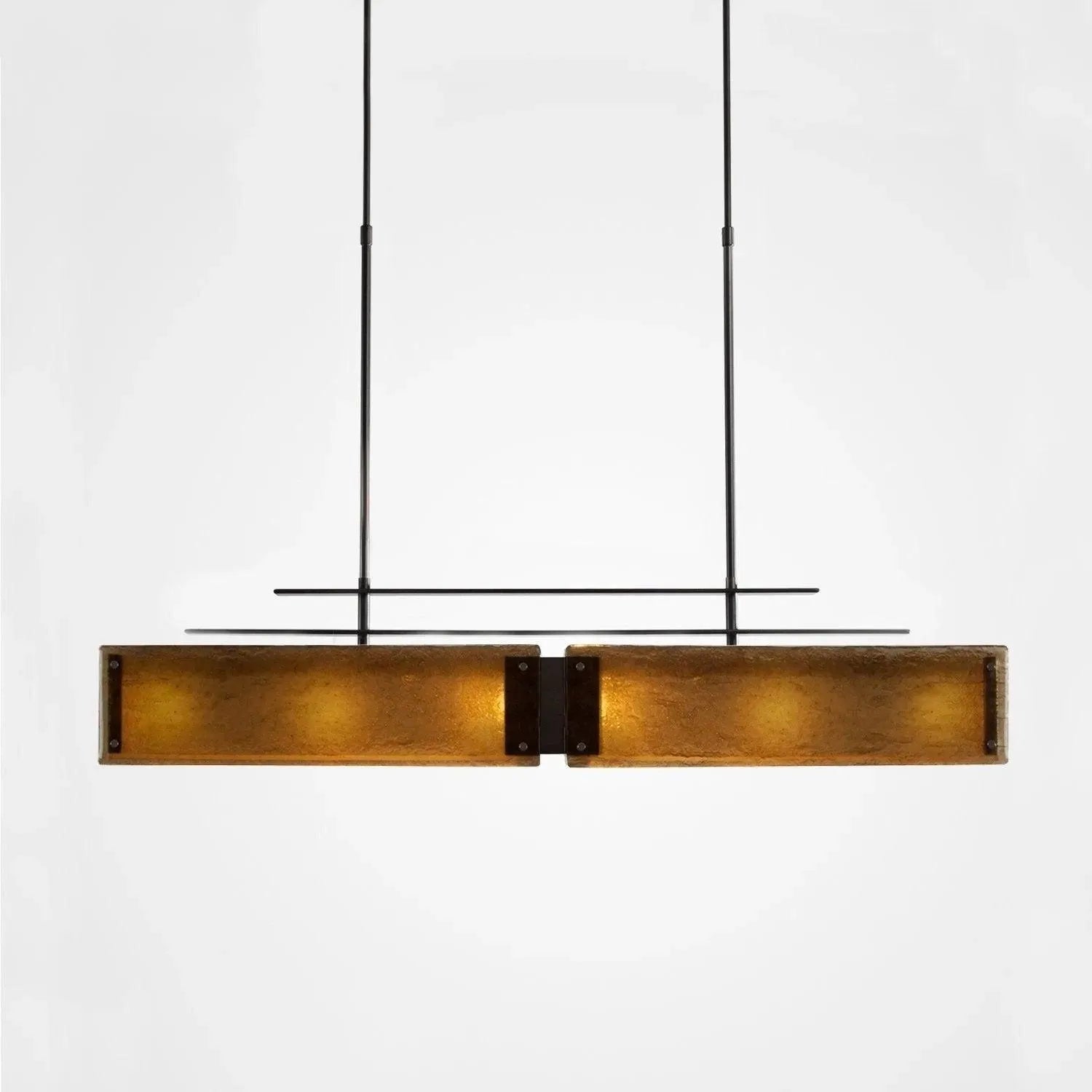 Hammerton Studio - Urban Loft Linear Suspension, 45-Inch - PLB0026-0B-SN-BG-001-E2 | Montreal Lighting & Hardware